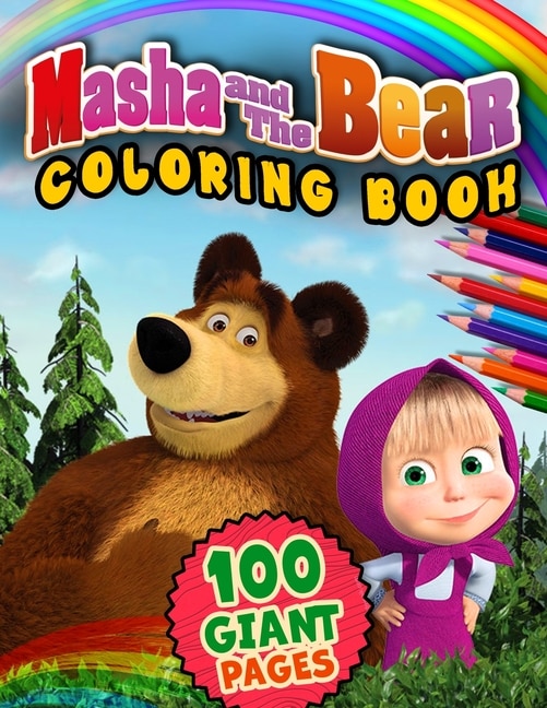 Front cover_Masha And The Bear Coloring Book
