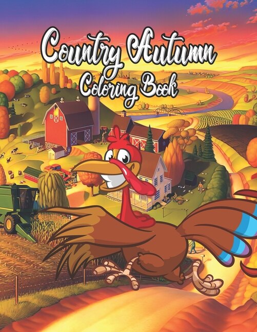 Front cover_Country Autumn Coloring Book