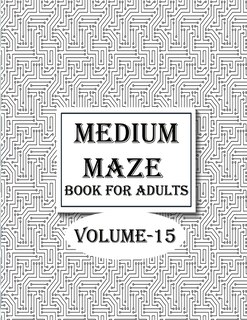 Couverture_Medium Maze Book For Adults, Volume-15
