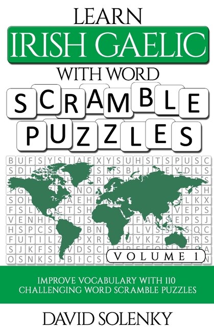 Couverture_Learn Irish Gaelic with Word Scramble Puzzles Volume 1
