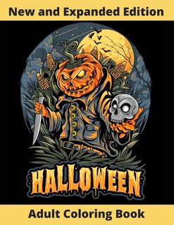 Front cover_Halloween Adult Coloring Book