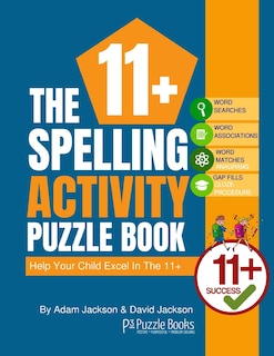 Front cover_The 11+ Spelling Activity Puzzle Book