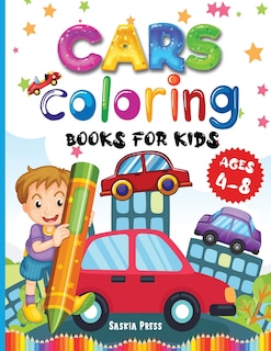 Couverture_Car Coloring Book For Kids Ages 4-8