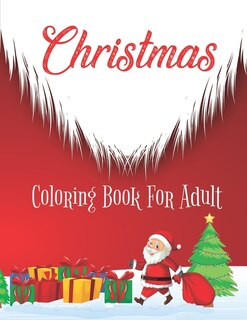 Christmas Adult Coloring book: Large Print Christmas Adult Coloring Book