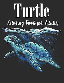 Front cover_Turtle Coloring Book for Adults