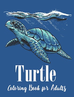 Front cover_Turtle Coloring Book for Adults