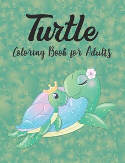 Front cover_Turtle Coloring Book for Adults