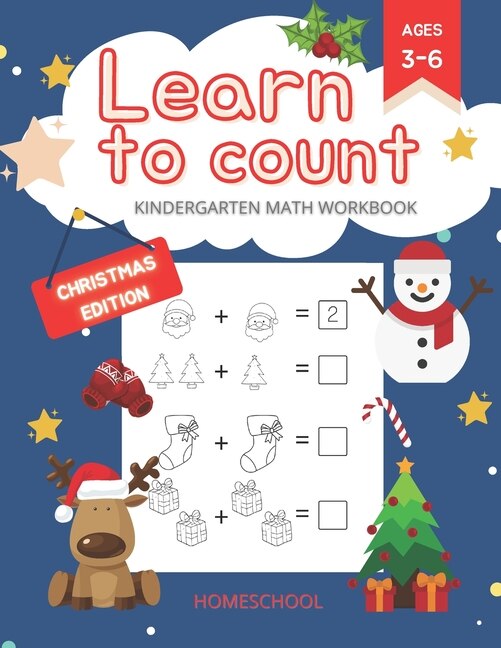 Couverture_Learn to Count Kindergarten Math Workbook Christmas Edition