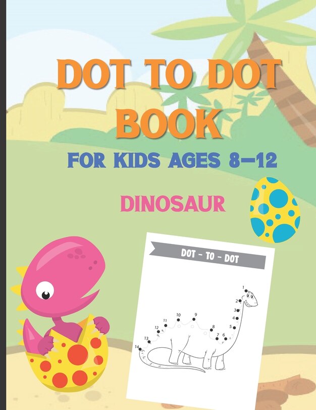 Couverture_Dot To Dot Book For Kids Ages 8-12 Dinosaur