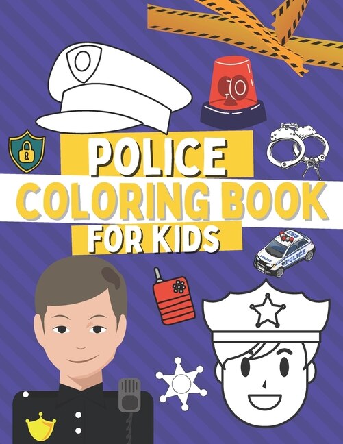 Front cover_Police Coloring Book For Kids