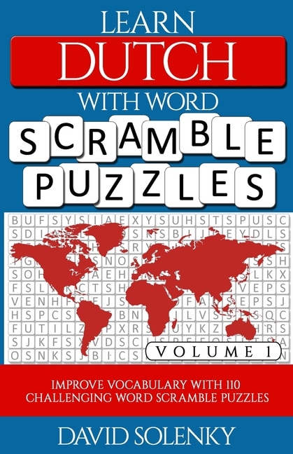 Front cover_Learn Dutch with Word Scramble Puzzles Volume 1