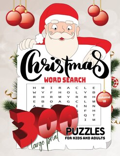 Couverture_christmas word search 300 puzzles for kids and adults large print Volume18