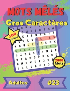 Front cover_Mots mêlés Gros Caractères #23