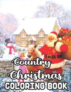 Front cover_Country Christmas Coloring Book