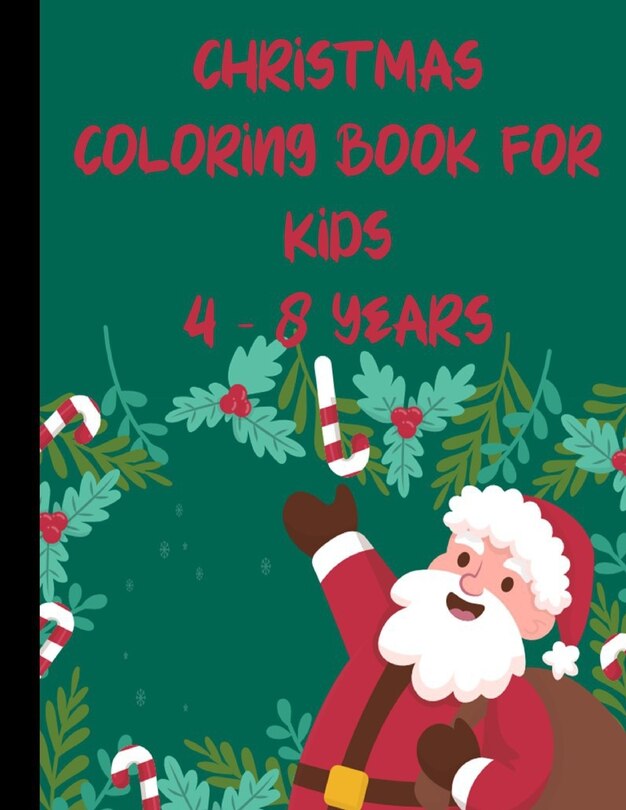 Couverture_CHRISTMAS coloring book for kids 4 - 8 years