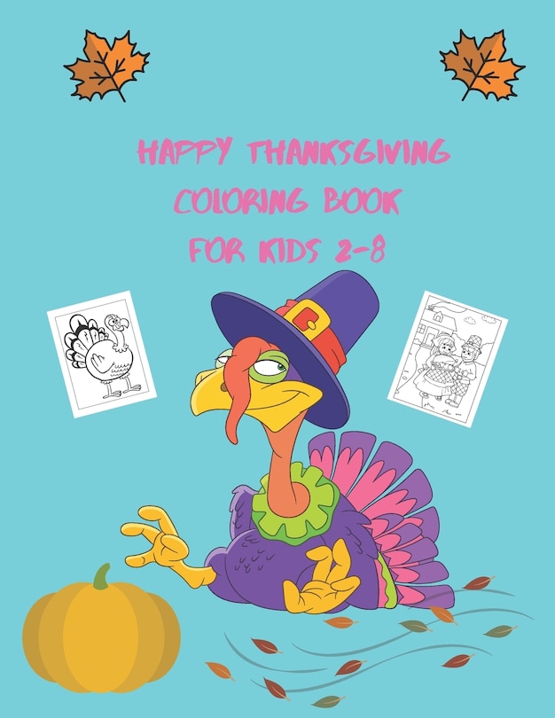Couverture_Happy thanksgiving coloring book for kids 2-8