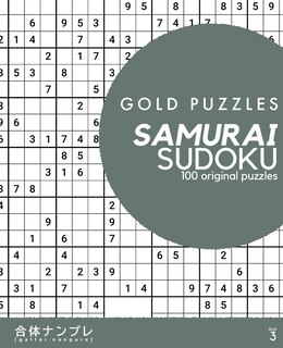 Front cover_Gold Puzzles Samurai Sudoku Book 3