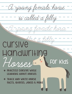 Front cover_Cursive Handwriting Horses for Kids