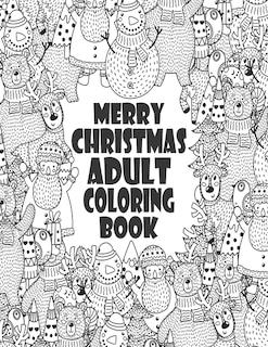 Front cover_Merry Christmas Adult Coloring Book