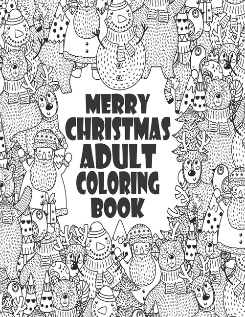 Front cover_Merry Christmas Adult Coloring Book