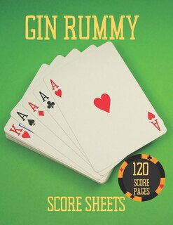 Gin Rummy Score Sheets: For Gin Rummy Lovers - Record Keeper Book- Gin Rummy Card Game Kit -8.5x11In, 120 Large Gin Rummy Score Pads (Gift).