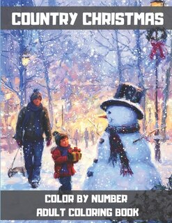 Couverture_Country Christmas Color By Number Adult Coloring Book
