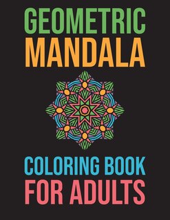 Front cover_Geometric Mandala Coloring Book For Adults