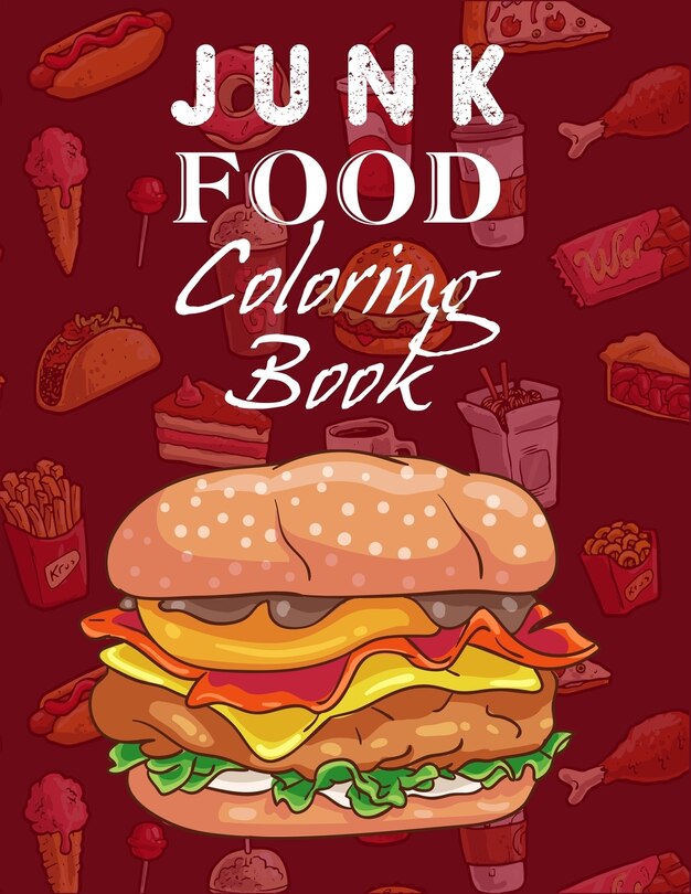 Front cover_Junk Food Coloring Book