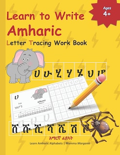 Front cover_Learn to Write Amharic Letter Tracing Work Book