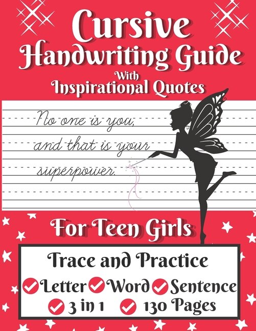 Couverture_Cursive Handwriting Guide for Teen Girls