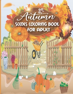 Couverture_Autumn Scenes Coloring Book for Adult.