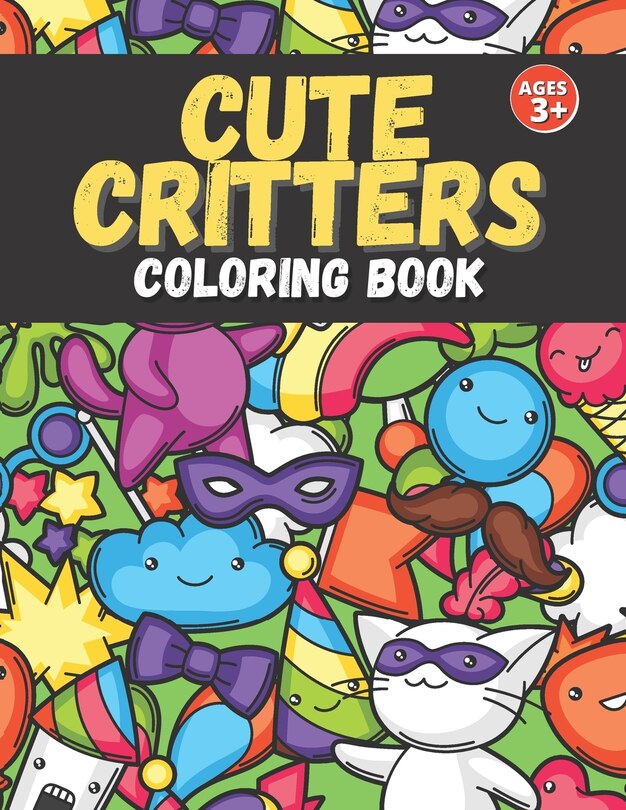 Front cover_Cute Critters Coloring Book
