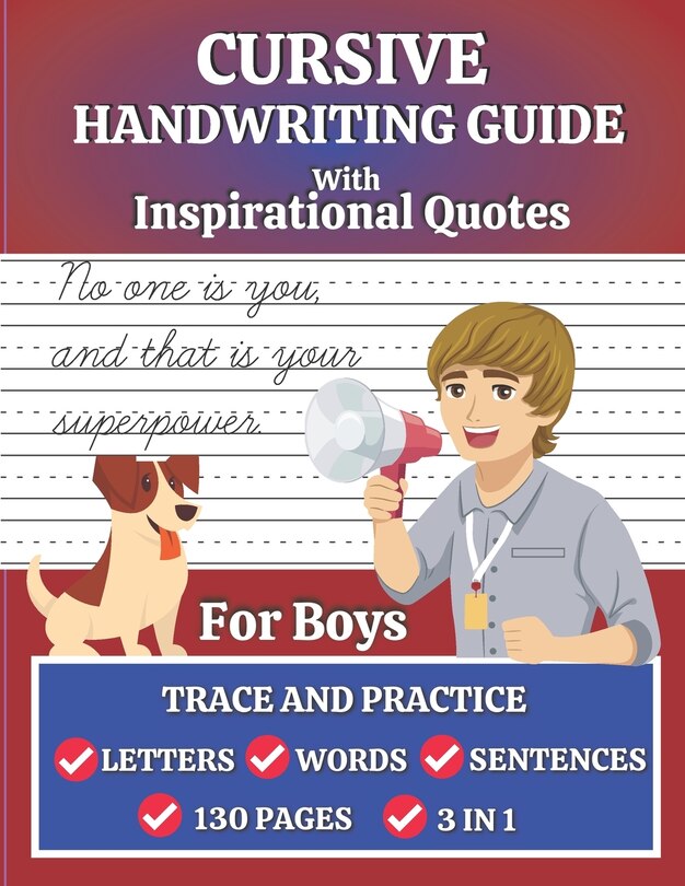 Front cover_Cursive Handwriting Guide for Boys