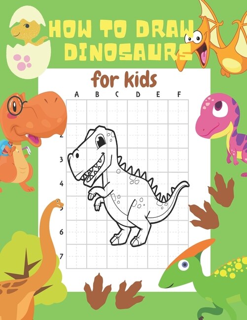 Front cover_How to Draw Dinosaurs for Kids