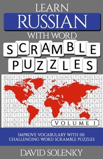 Front cover_Learn Russian with Word Scramble Puzzles Volume 1