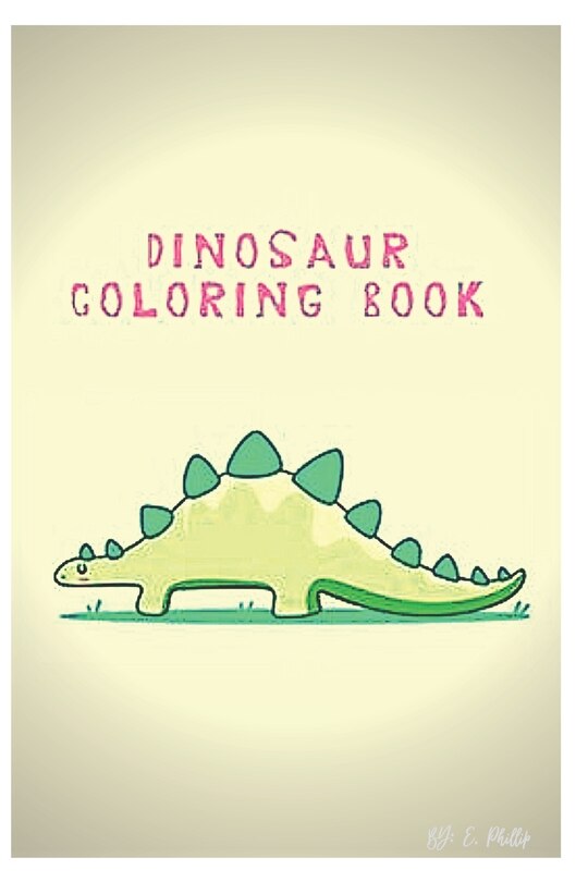 Front cover_dinosaur coloring book