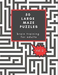 Front cover_50 Large Maze Puzzles