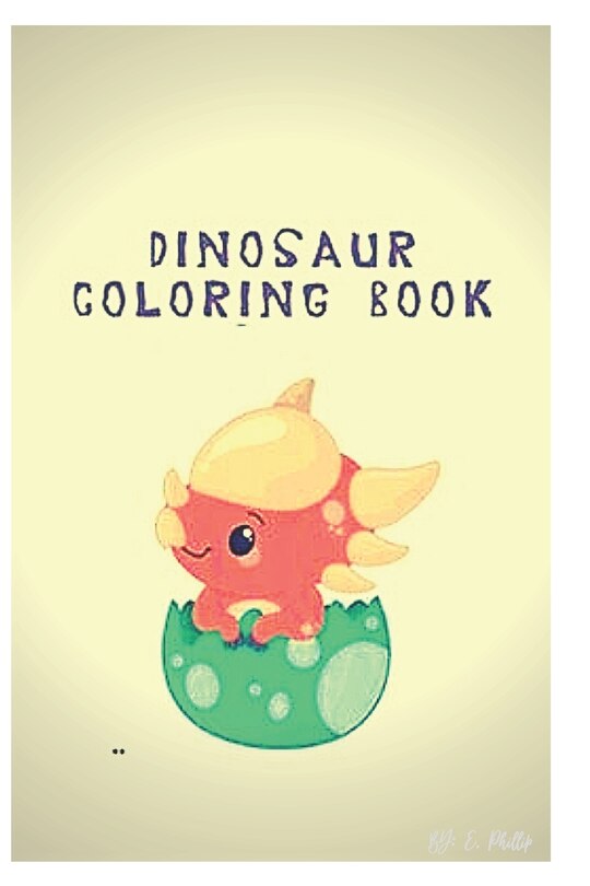 Front cover_dinosaur coloring book