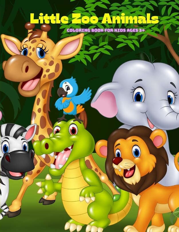 Couverture_Little Zoo Animals - Coloring Book For Kids Ages 3+