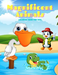 Front cover_Magnificent Animals - Coloring Book For Kids