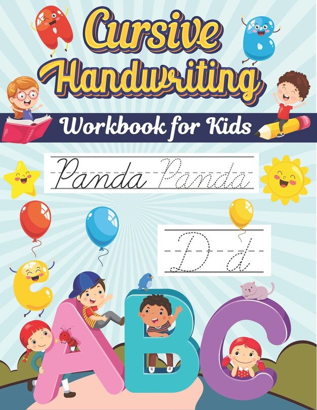 Front cover_Cursive Handwriting Workbook For Kids