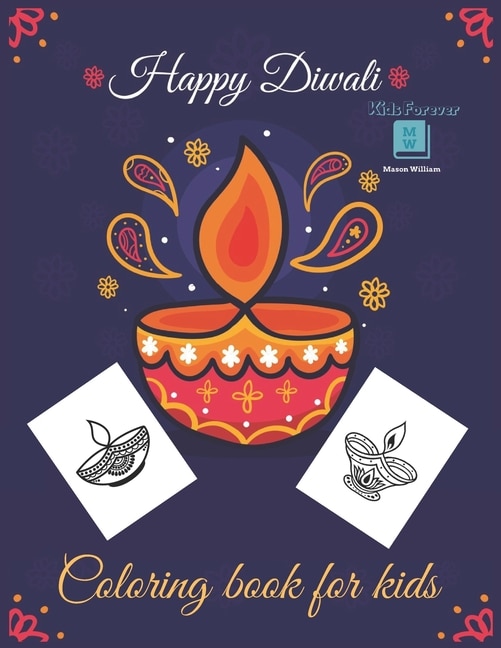 Front cover_Happy Diwali Coloring Book for Kids