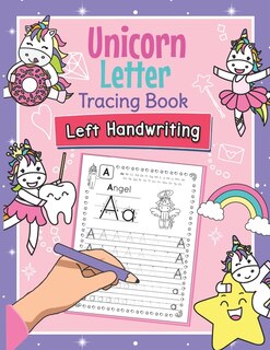 Front cover_Unicorn Letter Tracing Book Left Handwriting