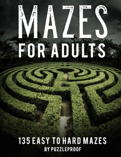 Front cover_Maze Book For Adults Easy To Hard