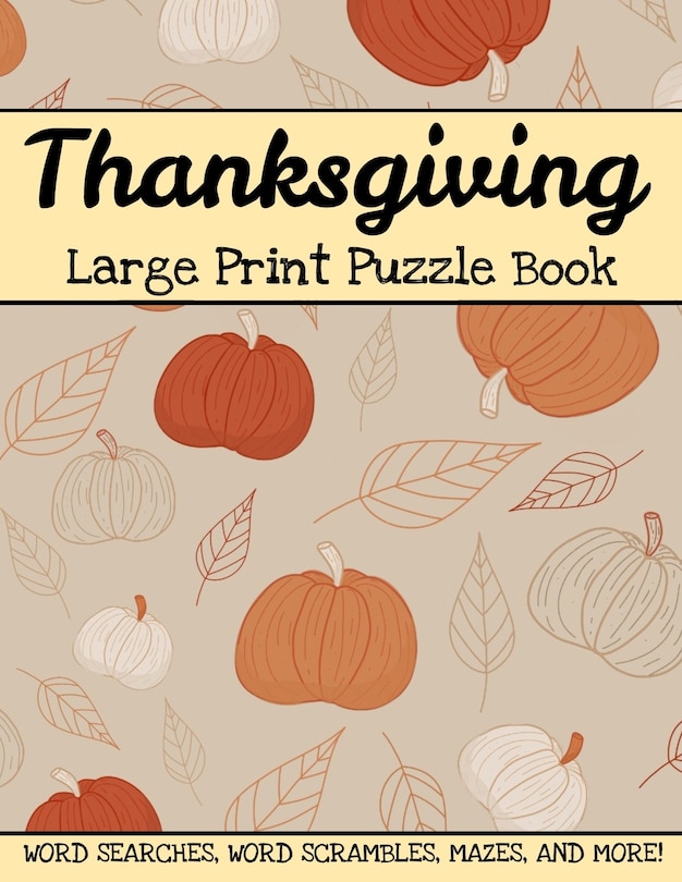 Front cover_Thanksgiving Large Print Puzzle Book