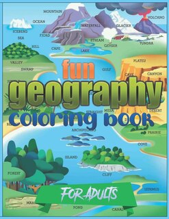 Front cover_Fun Geography Coloring Book For Adults