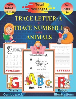 Couverture_Trace letter-A & Trace number-1 with animals