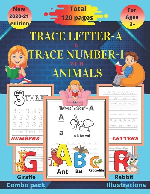 Couverture_Trace letter-A & Trace number-1 with animals