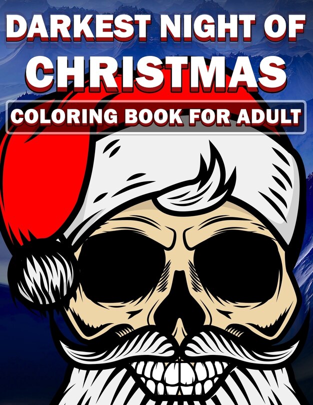 Front cover_Darkest Night of Christmas coloring book for Adults