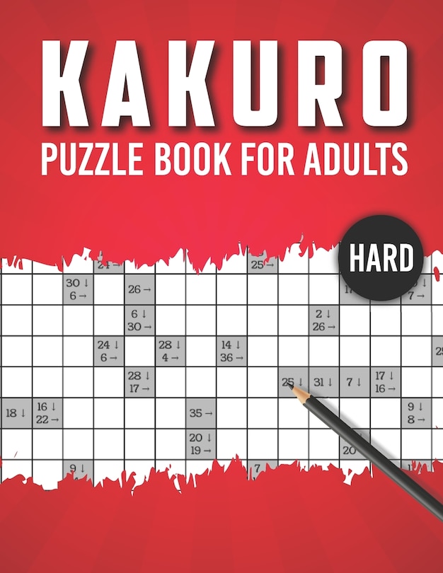 Front cover_Kakuro Puzzle Book for Adults Hard